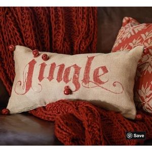Pottery Barn “Jingle” Lumbar Pillow